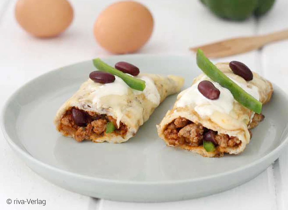 Enchiladas Rezept mit Ei und Hackfleisch