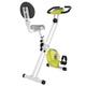 Fahrradtrainer mit Magnetwiderstand (Farbe: gelb/weiss)