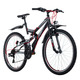 KS Cycling Mountainbike Fully ATB 26" Topeka (Farbe: Grau-Rot)