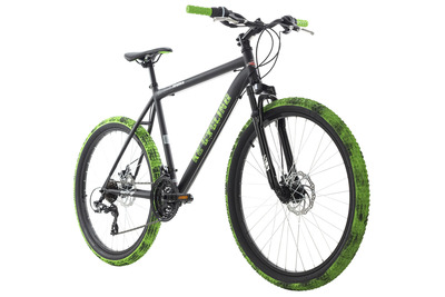KS Cycling Mountainbike Hardtail 26 Zoll Crusher schwarz-grün (Größe: 51 cm)