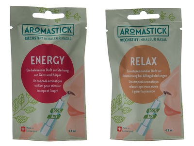 Energy & Relax Aromastick Riechstift Bundle Bio (2er-Set)