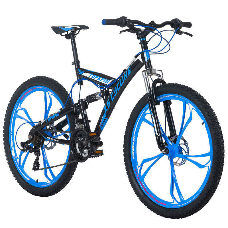 KS Cycling Mountainbike Fully 26 Zoll Topspin schwarz blau Gr e