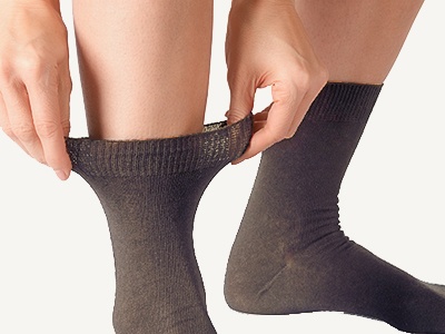 Elastische Orbisana Socken ohne Gummi
