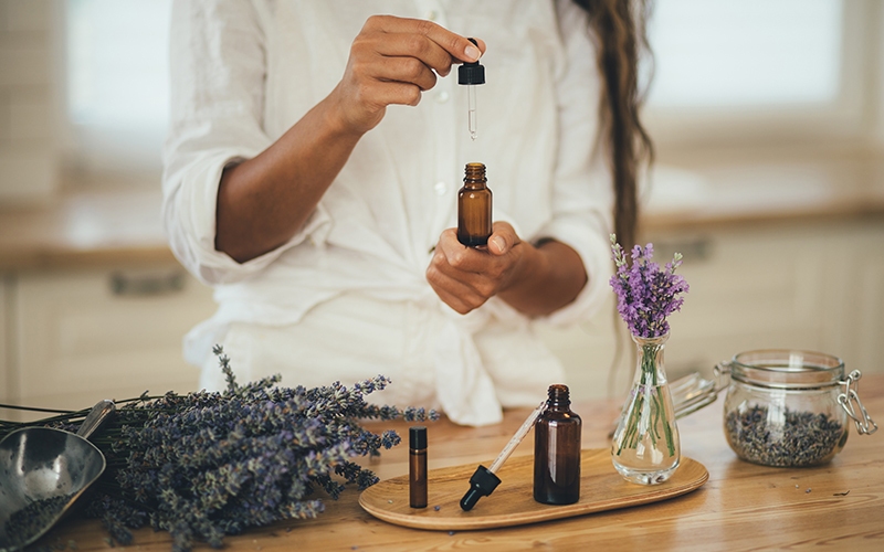 Aromatherapie zu Hause mit Lavendel